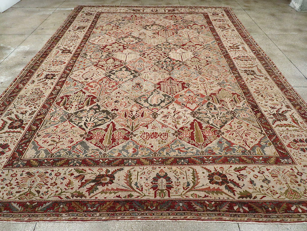 Antique Persian Bakhtiari Large Carpet, No.22602 - Gss