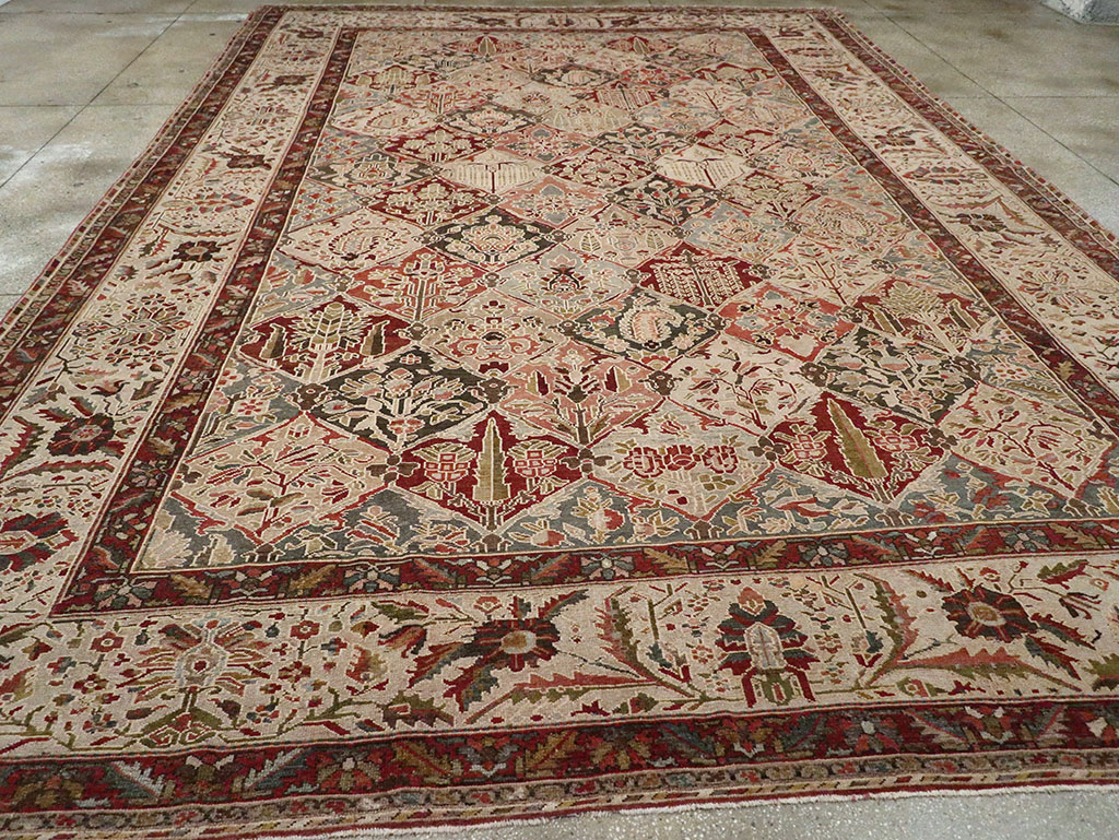 Antique Persian Bakhtiari Large Carpet, No.22602 - Gss