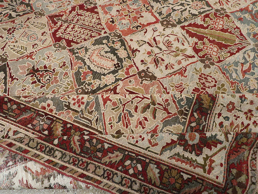 Antique Persian Bakhtiari Large Carpet, No.22602 - Gss