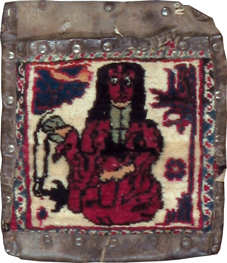 Antique Persian Mashad Pictorial Bag, No.22612 - Gss