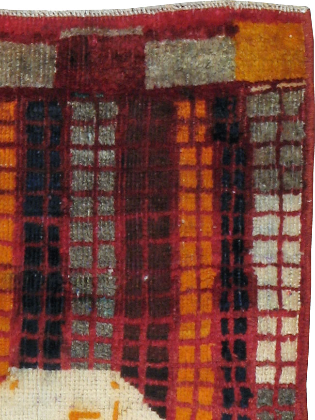 Vintage Persian Gabbeh Rug, No.22620 - Gss