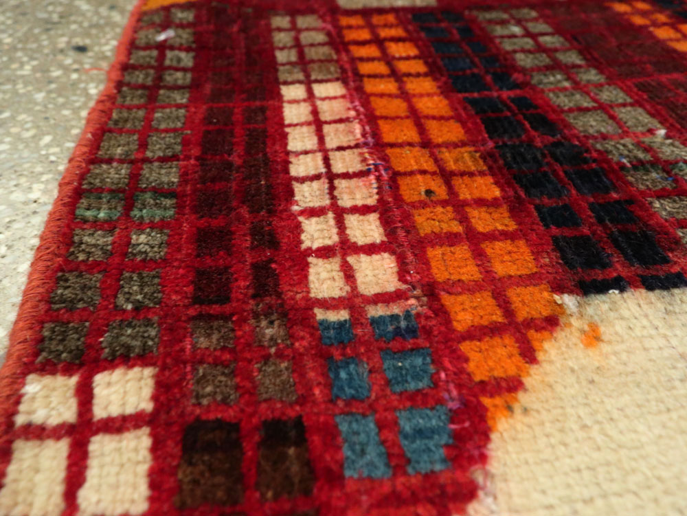 Vintage Persian Gabbeh Rug, No.22620 - Gss