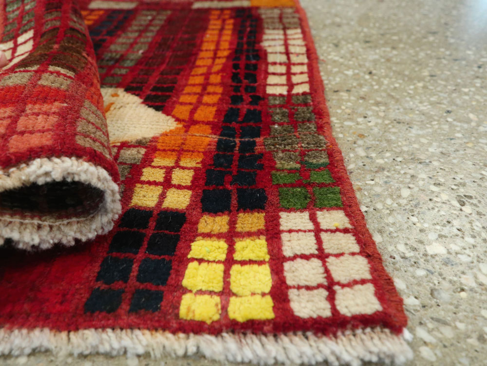 Vintage Persian Gabbeh Rug, No.22620 - Gss