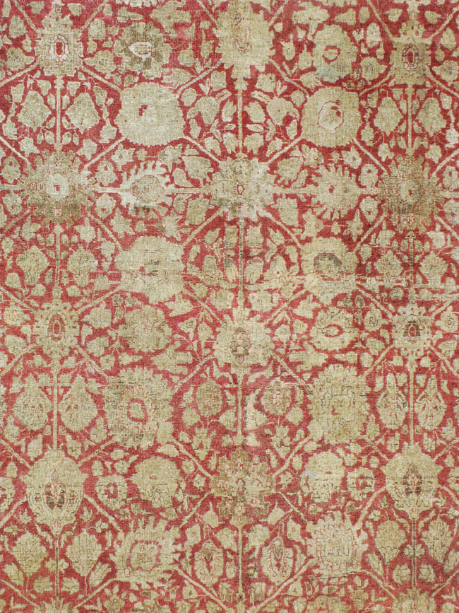 Antique Persian Tabriz Rug, No.22636 - Gss