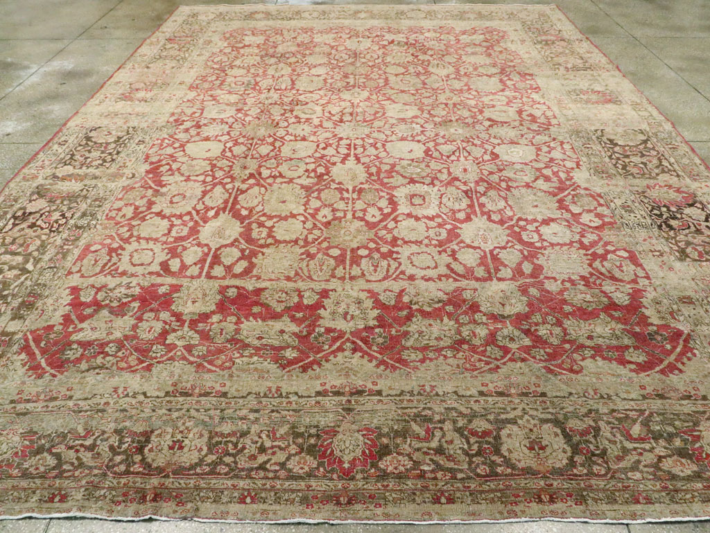 Antique Persian Tabriz Rug, No.22636 - Gss