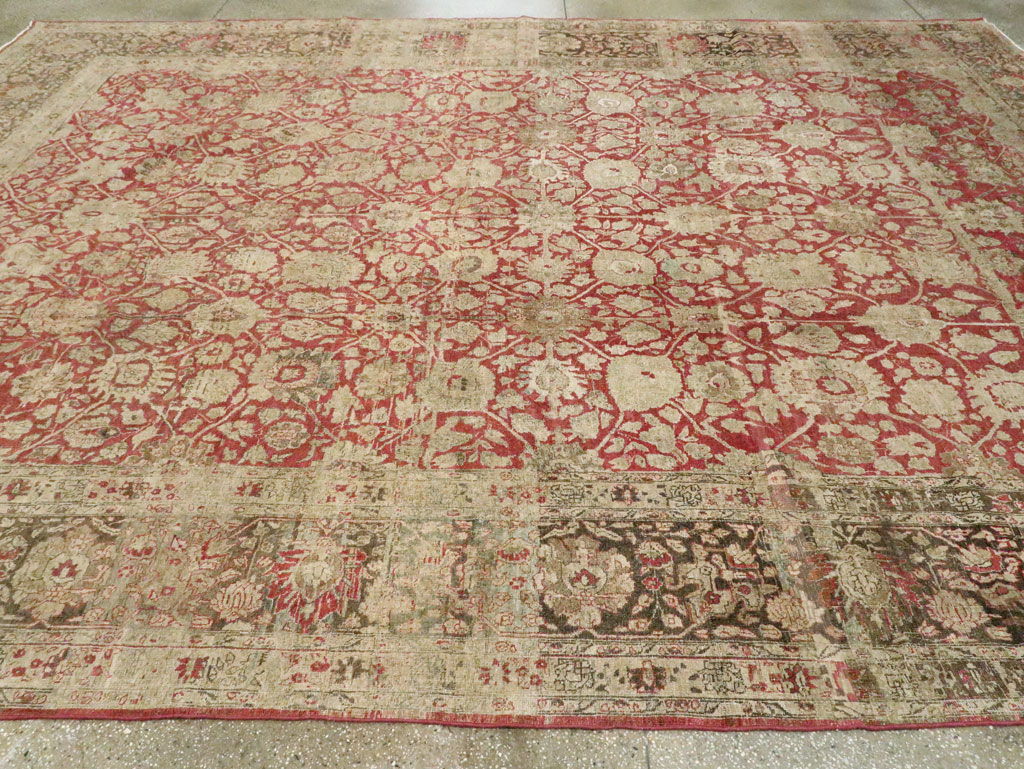Antique Persian Tabriz Rug, No.22636 - Gss