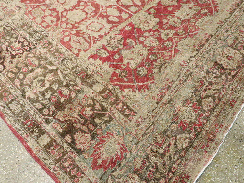 Antique Persian Tabriz Rug, No.22636 - Gss