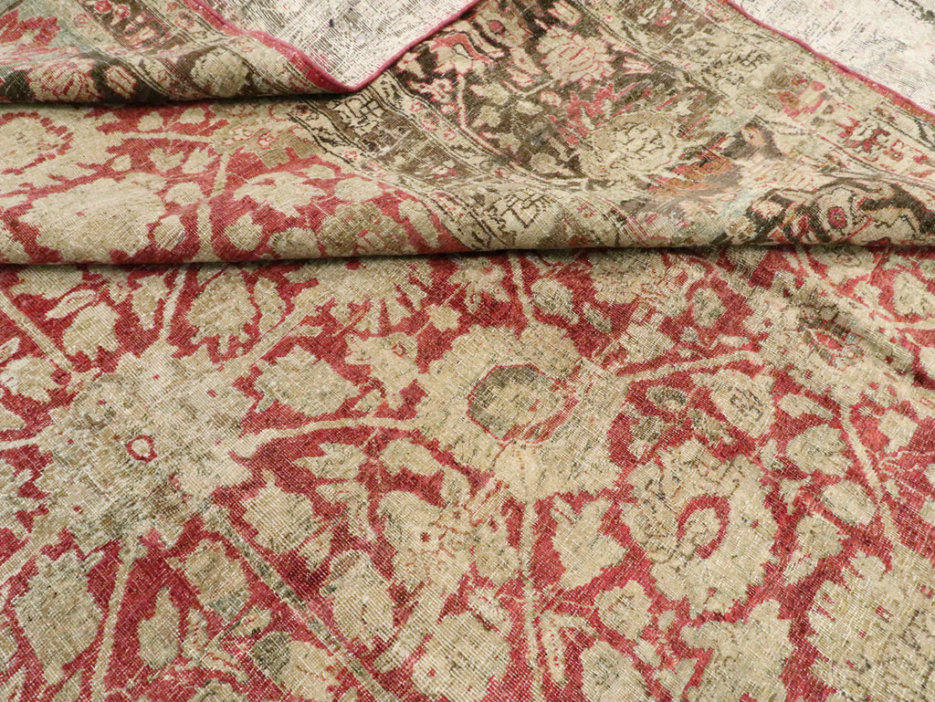 Antique Persian Tabriz Rug, No.22636 - Gss