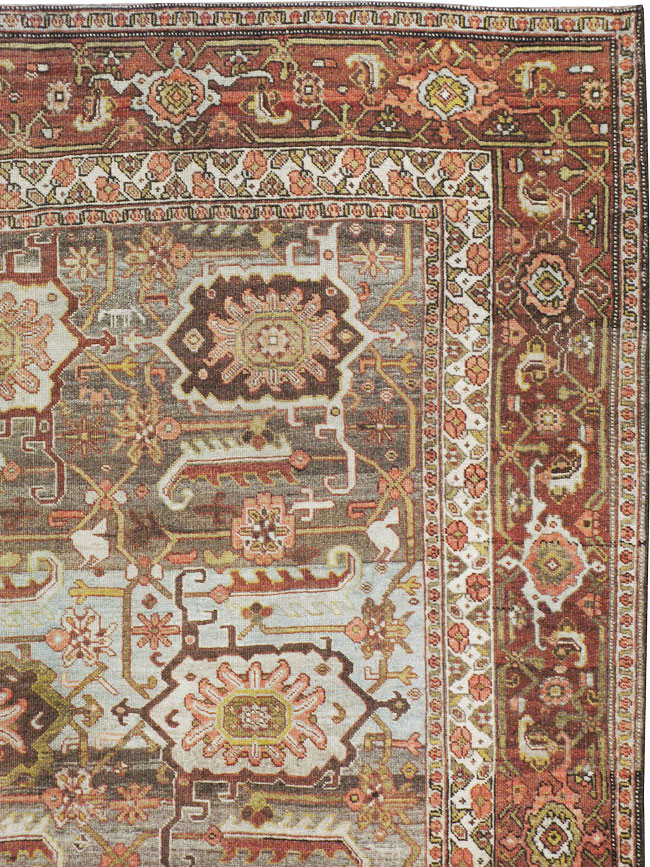 Antique Persian Bidjar Long Carpet, No.22637 - Gss