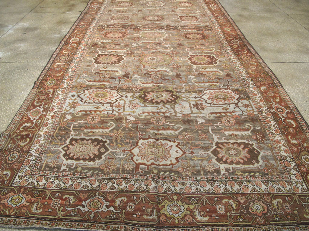 Antique Persian Bidjar Long Carpet, No.22637 - Gss