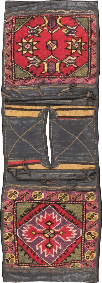 Vintage Turkish Anatolian Saddlebag (Khorjin), No.22656 - Gss