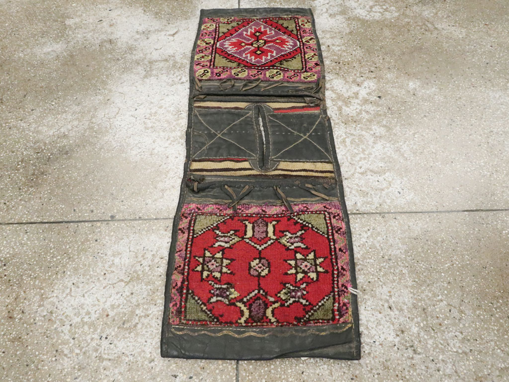 Vintage Turkish Anatolian Saddlebag (Khorjin), No.22656 - Gss