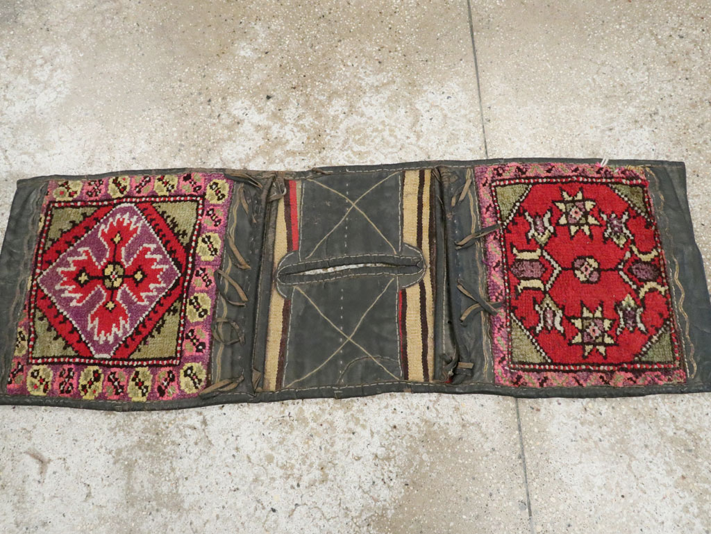 Vintage Turkish Anatolian Saddlebag (Khorjin), No.22656 - Gss