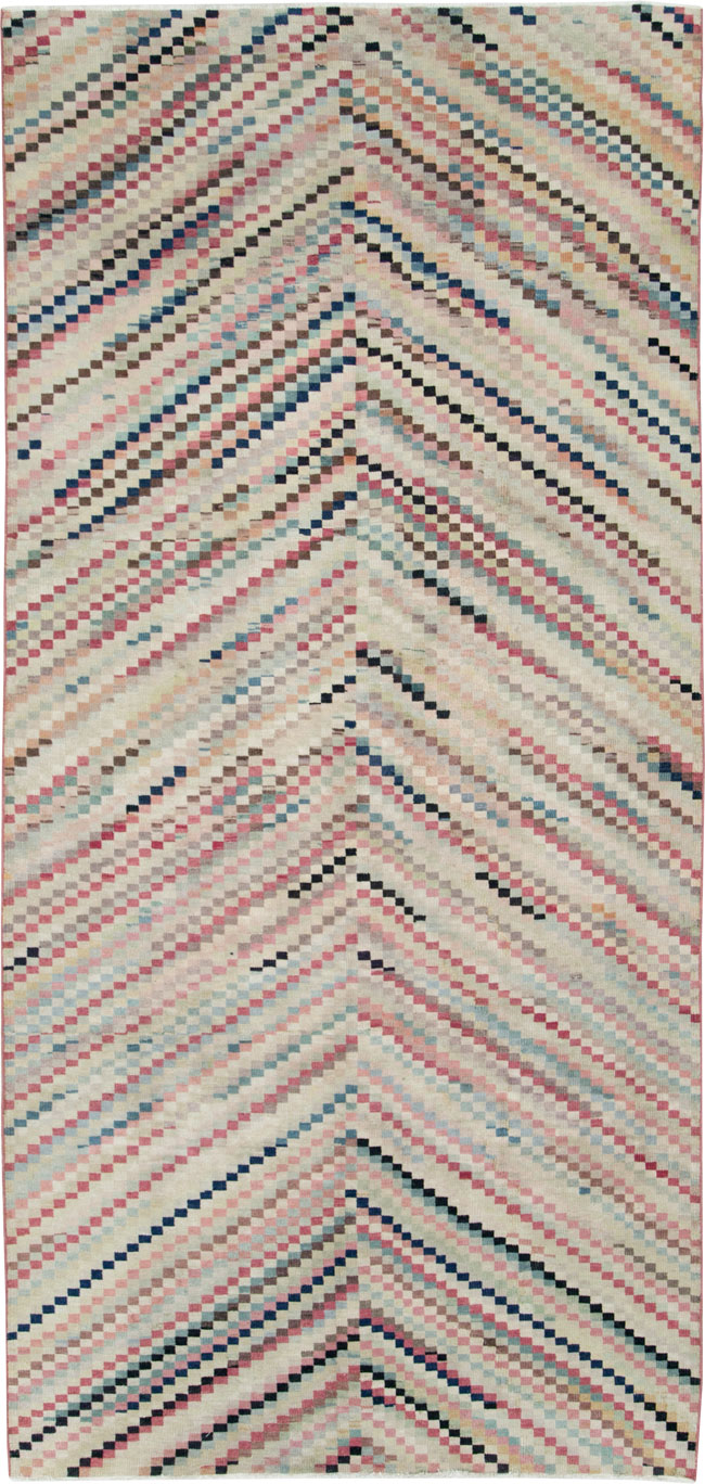 Vintage Turkish Anatolian Gallery Carpet, No.22658 - Gss