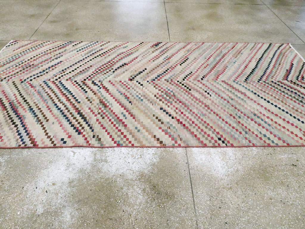 Vintage Turkish Anatolian Gallery Carpet, No.22658 - Gss