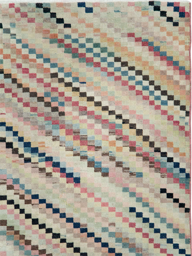 Vintage Turkish Anatolian Gallery Carpet, No.22658 - Gss