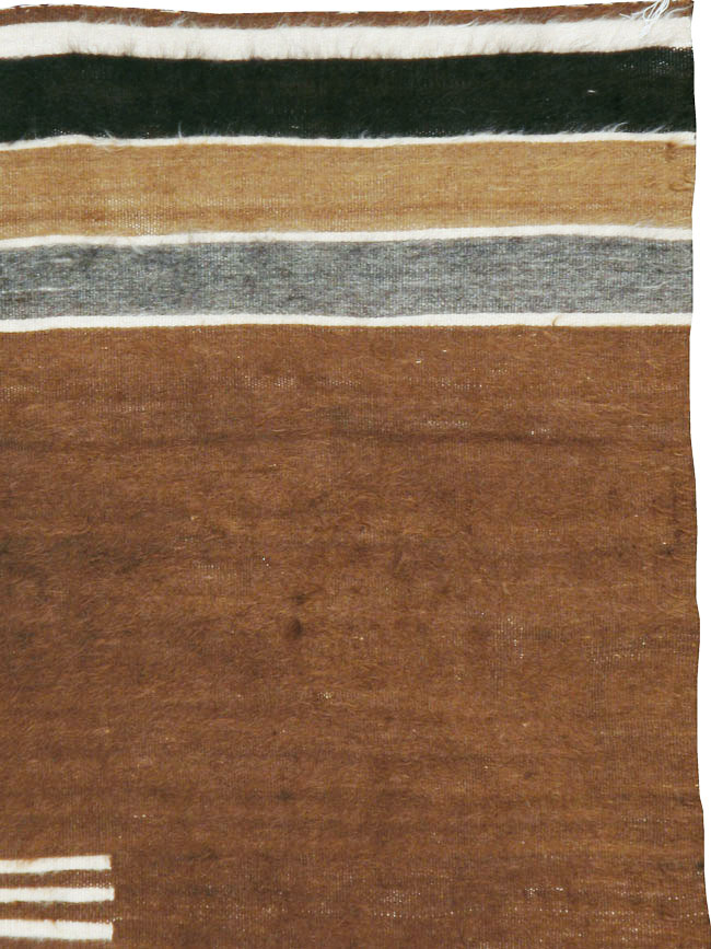 Vintage Turkish Flat-weave Mohair Rug, No.22659 - Gss