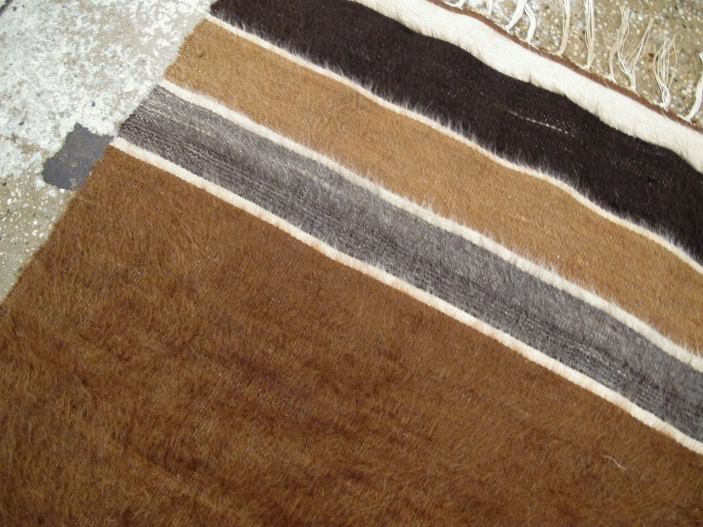 Vintage Turkish Flat-weave Mohair Rug, No.22659 - Gss