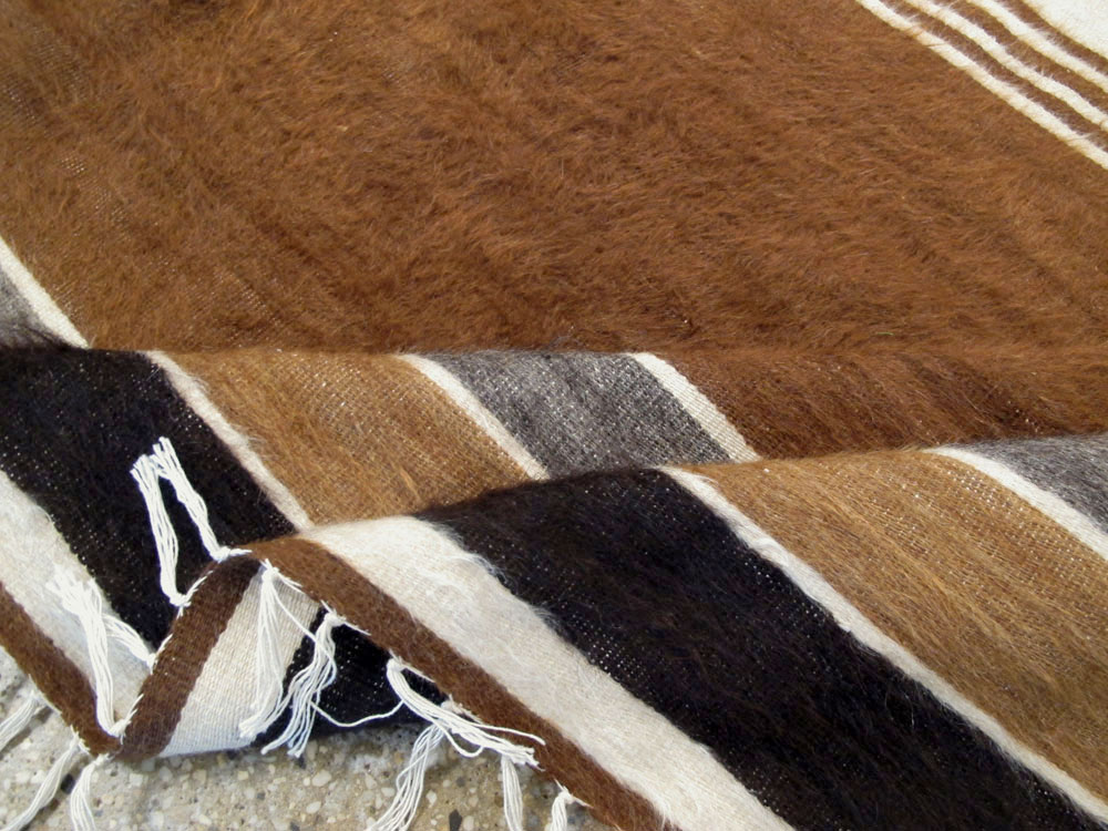 Vintage Turkish Flat-weave Mohair Rug, No.22659 - Gss