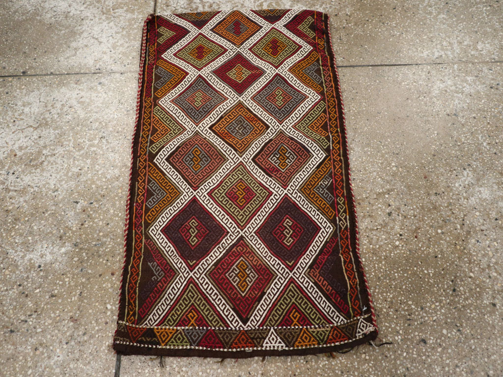 Antique Turkish Flatweave Kilim Pillowcase (Pair: 1 of 2), No.22663 - Gss