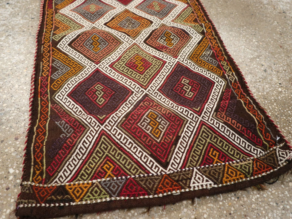 Antique Turkish Flatweave Kilim Pillowcase (Pair: 1 of 2), No.22663 - Gss