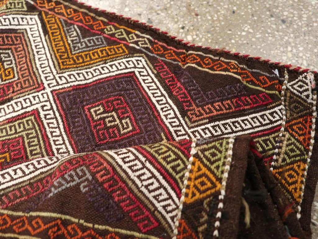 Antique Turkish Flatweave Kilim Pillowcase (Pair: 1 of 2), No.22663 - Gss