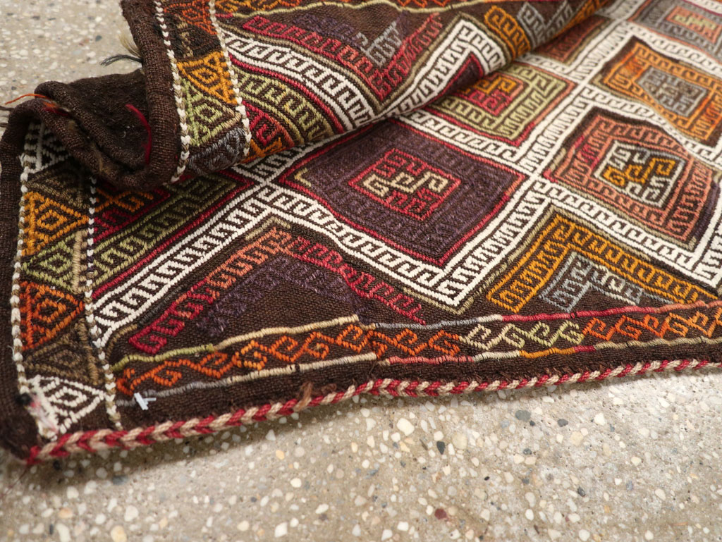 Antique Turkish Flatweave Kilim Pillowcase (Pair: 1 of 2), No.22663 - Gss