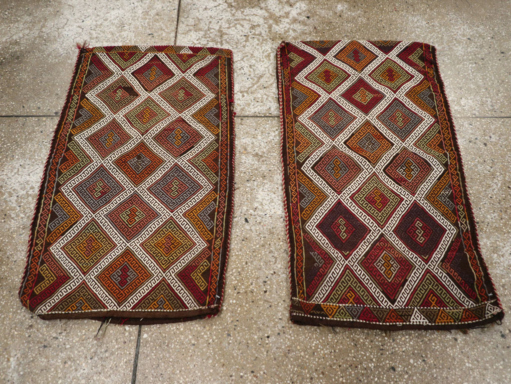 Antique Turkish Flatweave Kilim Pillowcase (Pair: 1 of 2), No.22663 - Gss