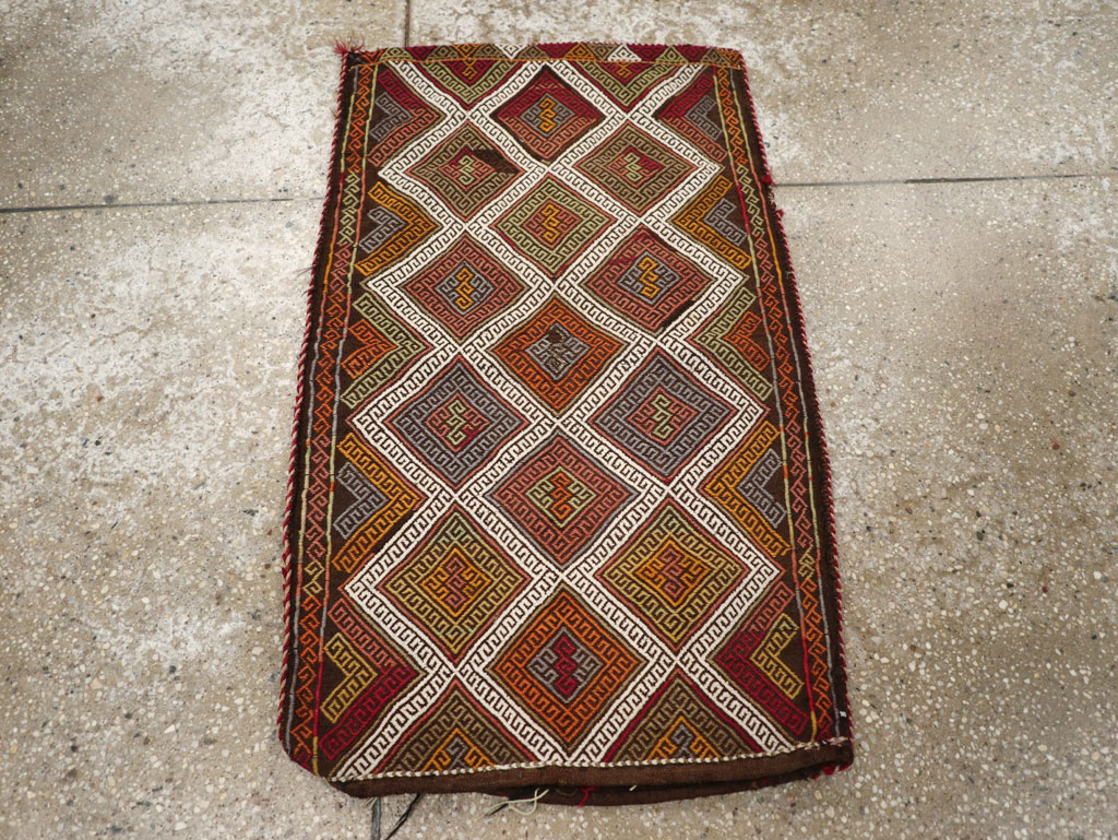 Antique Turkish Flatweave Kilim Pillowcase (Pair: 2 of 2), No.22664 - Gss