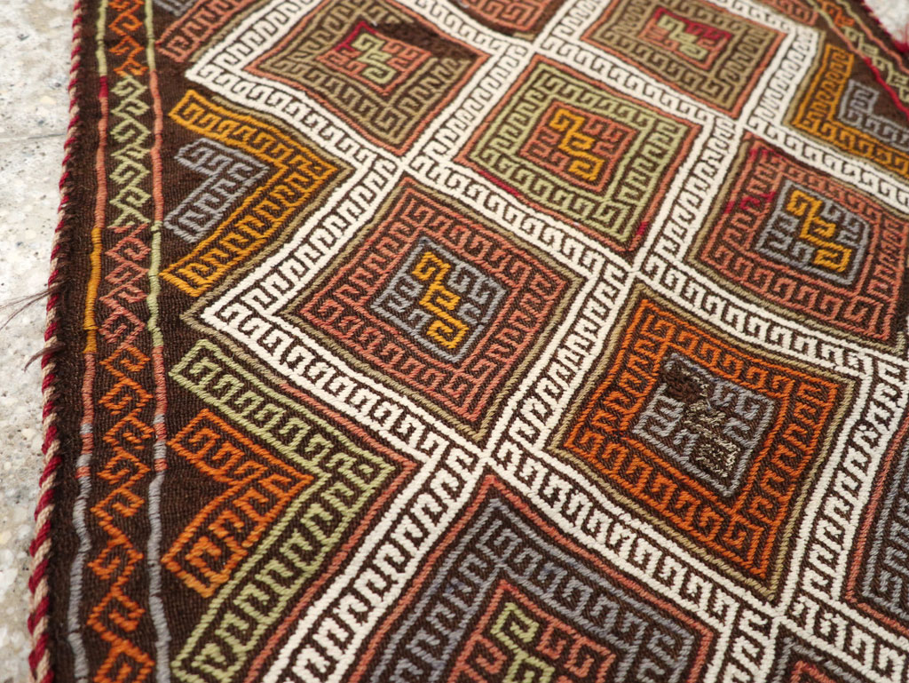 Antique Turkish Flatweave Kilim Pillowcase (Pair: 2 of 2), No.22664 - Gss