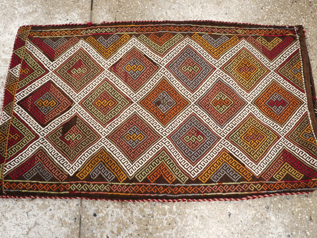 Antique Turkish Flatweave Kilim Pillowcase (Pair: 2 of 2), No.22664 - Gss