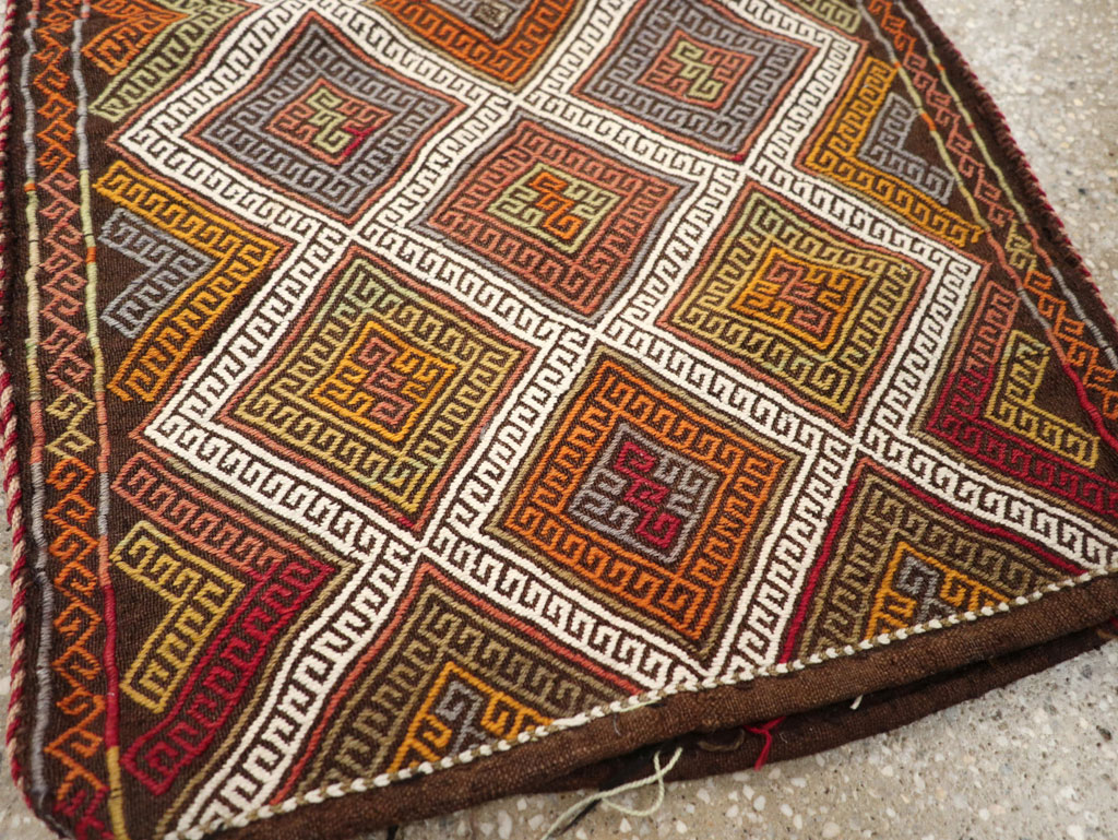 Antique Turkish Flatweave Kilim Pillowcase (Pair: 2 of 2), No.22664 - Gss