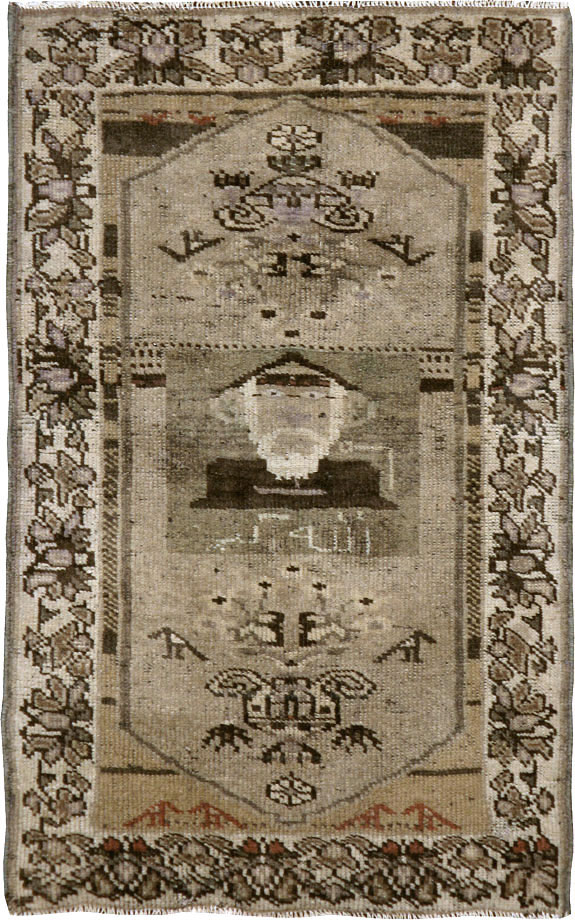 Vintage Persian Malayer Pictorial Rug, No.22676 - Gss