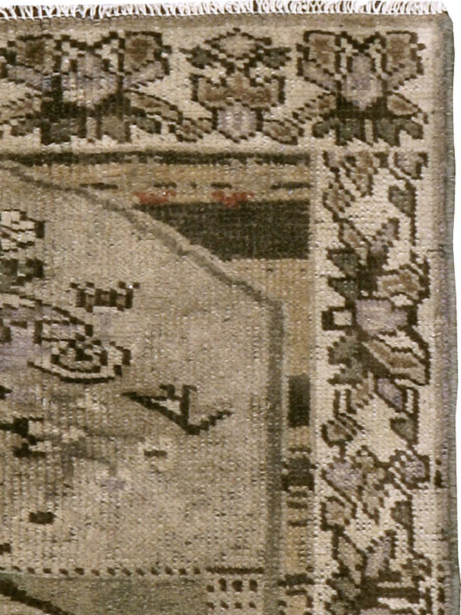 Vintage Persian Malayer Pictorial Rug, No.22676 - Gss