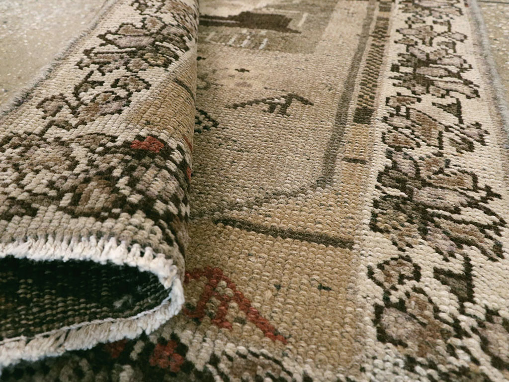 Vintage Persian Malayer Pictorial Rug, No.22676 - Gss