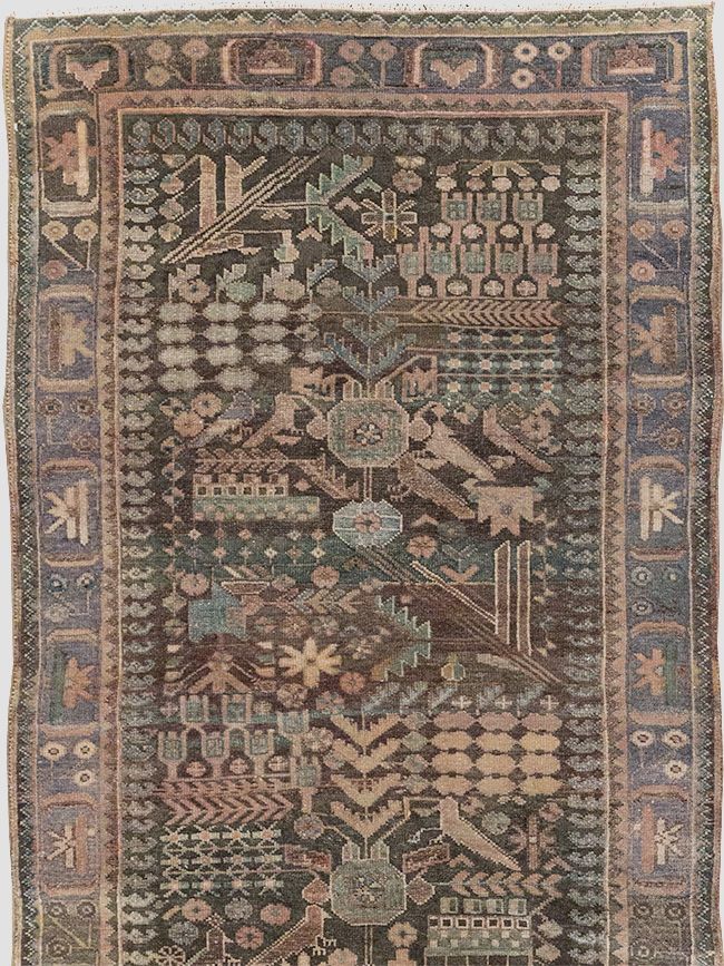 Vintage Persian Malayer Runner, No.22691 - Gss