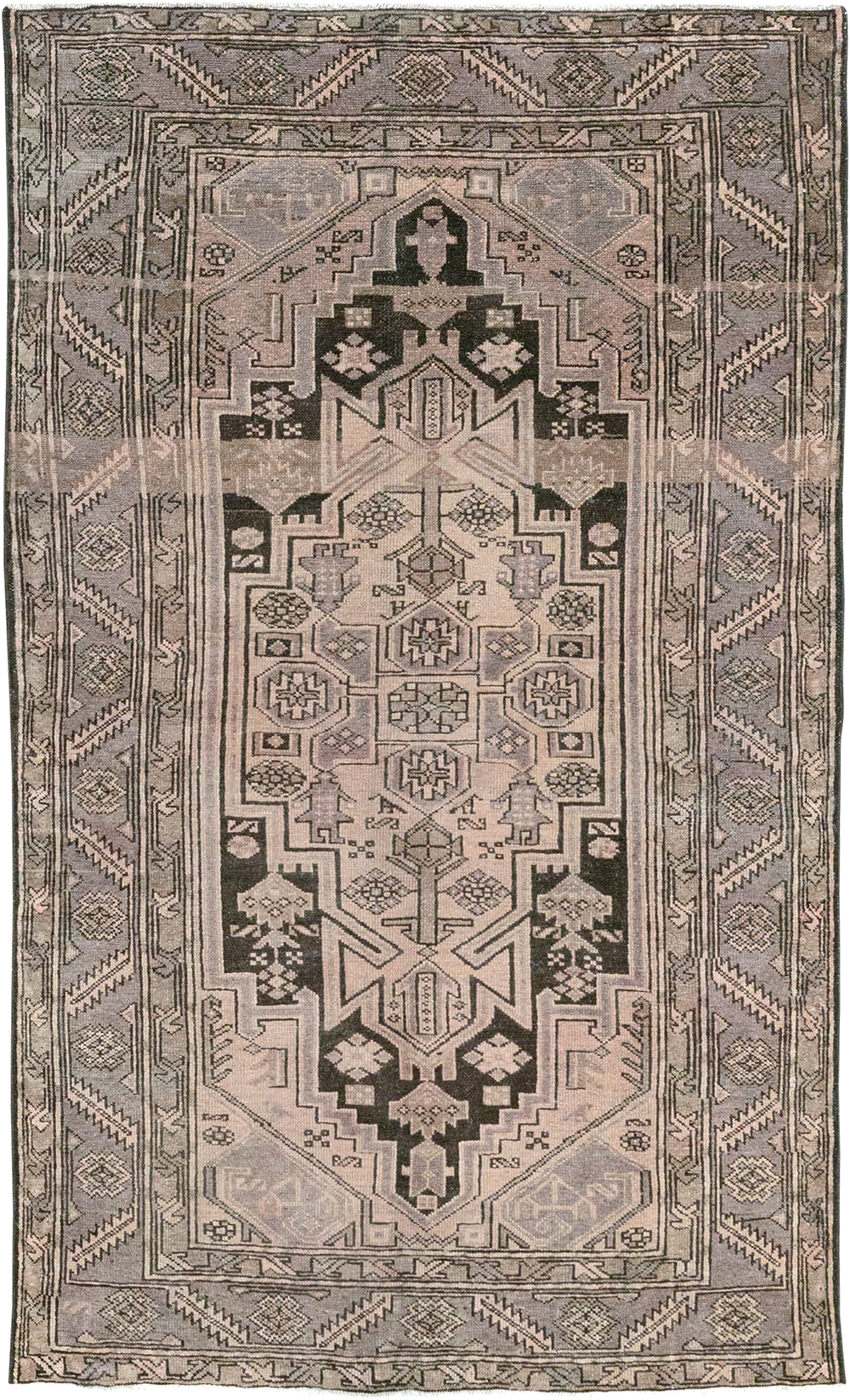 Vintage Persian Malayer Accent Rug, No.22699 - Gss
