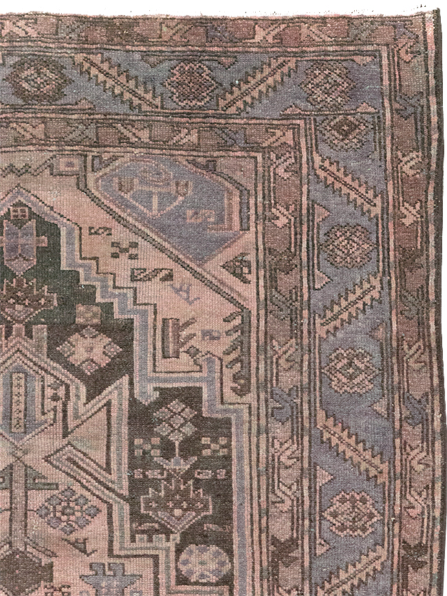 Vintage Persian Malayer Accent Rug, No.22700 - Gss