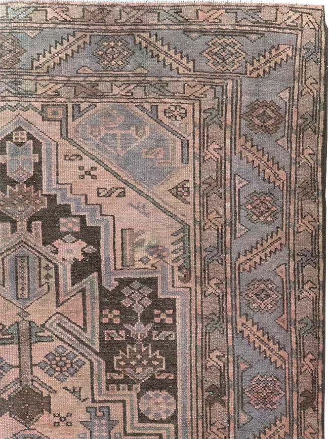 Vintage Persian Malayer Accent Rug, No.22700 - Gss