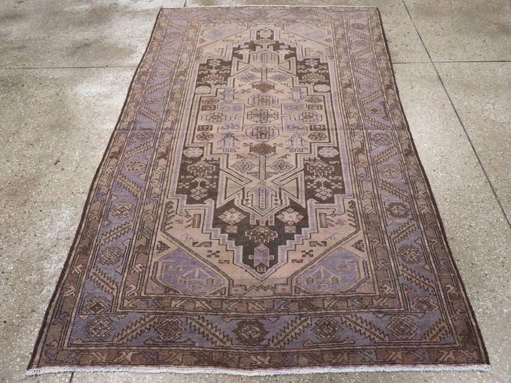 Vintage Persian Malayer Accent Rug, No.22700 - Gss
