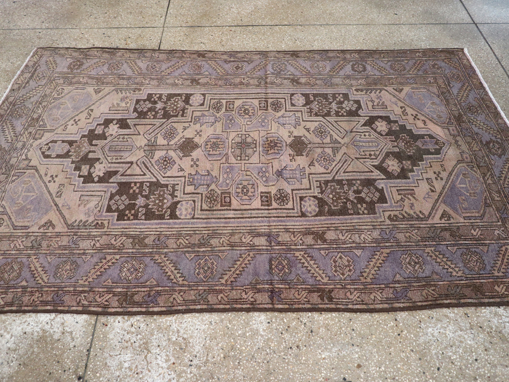 Vintage Persian Malayer Accent Rug, No.22700 - Gss