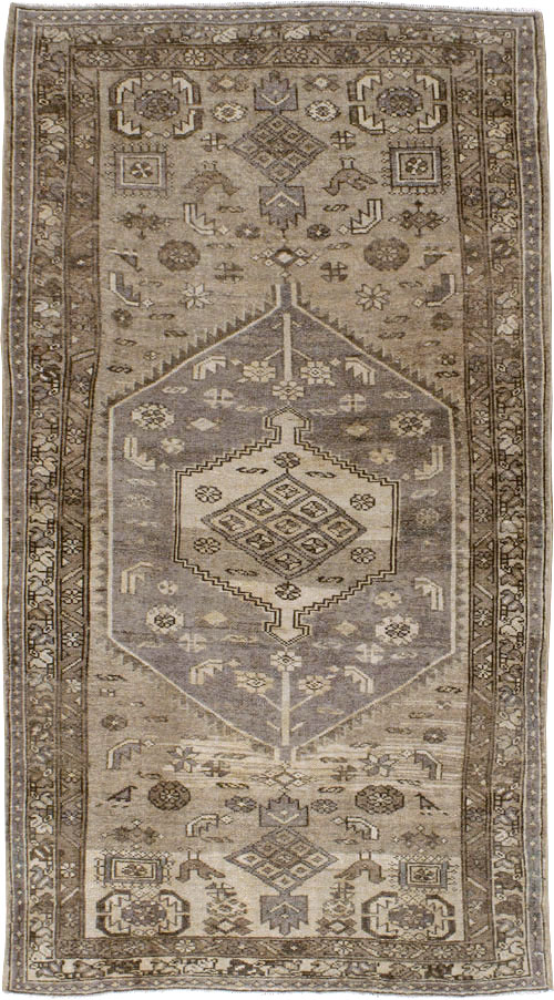 Vintage Persian Malayer Accent Rug, No.22702 - Gss