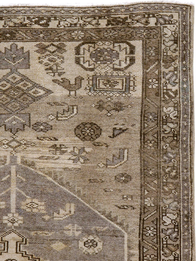 Vintage Persian Malayer Accent Rug, No.22702 - Gss
