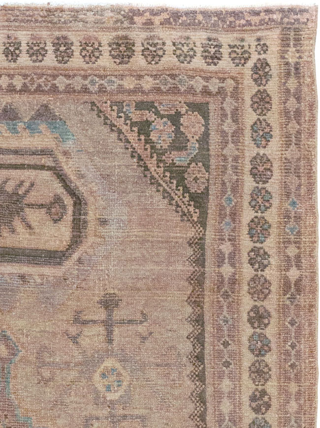 Vintage Persian Malayer Accent Rug, No.22739 - Gss