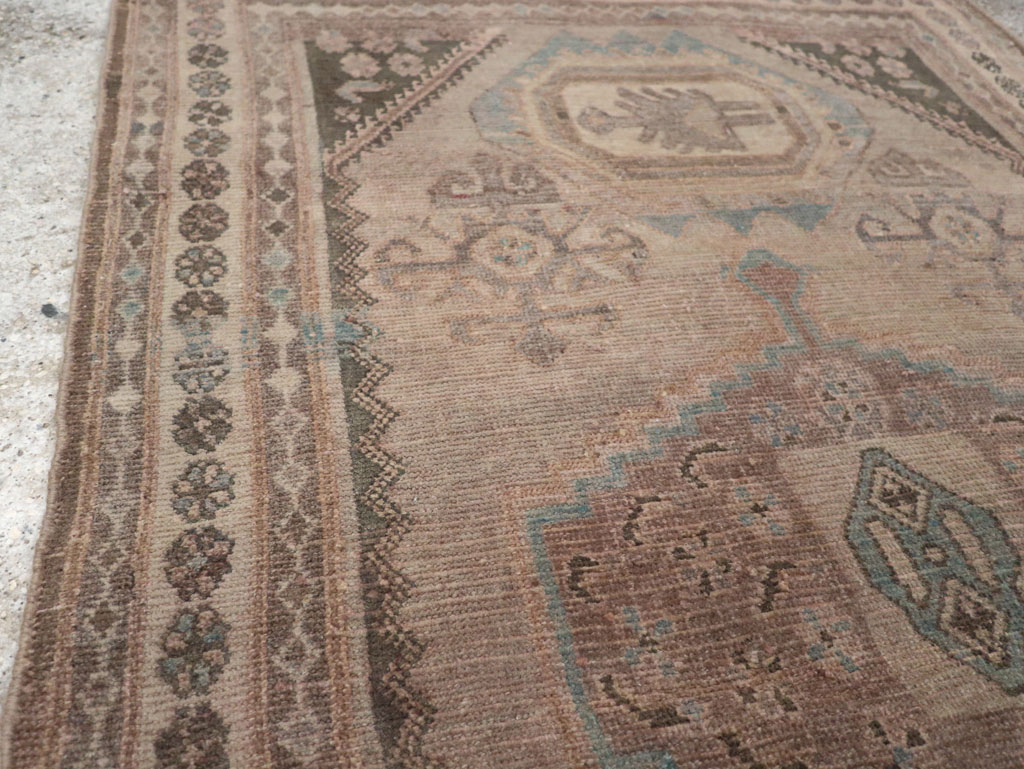 Vintage Persian Malayer Accent Rug, No.22739 - Gss