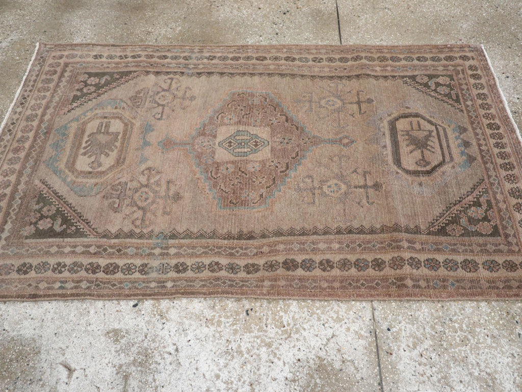 Vintage Persian Malayer Accent Rug, No.22739 - Gss