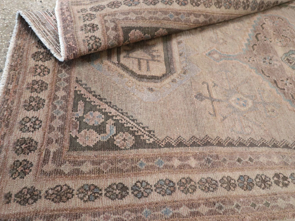 Vintage Persian Malayer Accent Rug, No.22739 - Gss