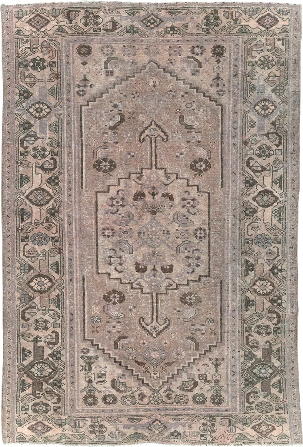 Vintage Persian Malayer Accent Rug, No.22749 - Gss