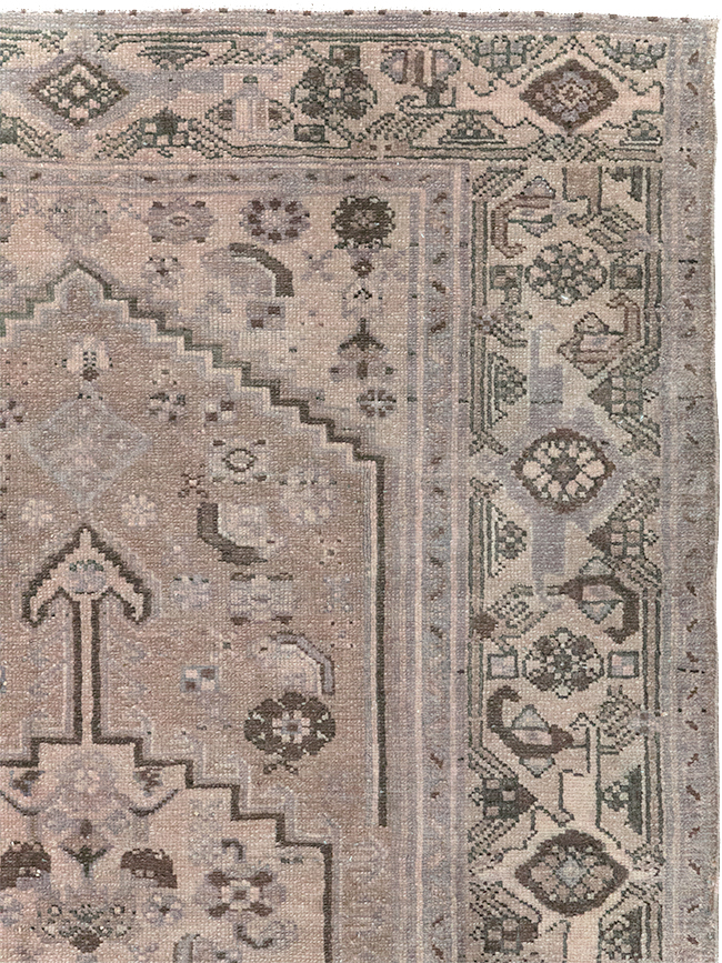 Vintage Persian Malayer Accent Rug, No.22749 - Gss