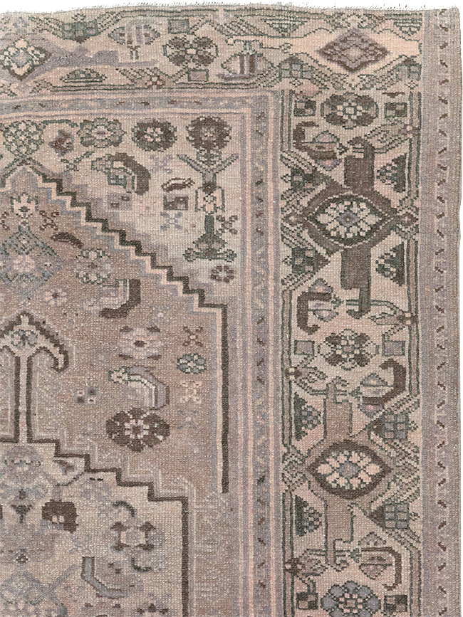 Vintage Persian Malayer Accent Rug, No.22749 - Gss